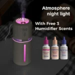 ultrasonic humidifier, wireless diffuser, aroma diffuser, rechargeable humidifier, desktop humidifier, color light diffuser, portable aroma humidifier