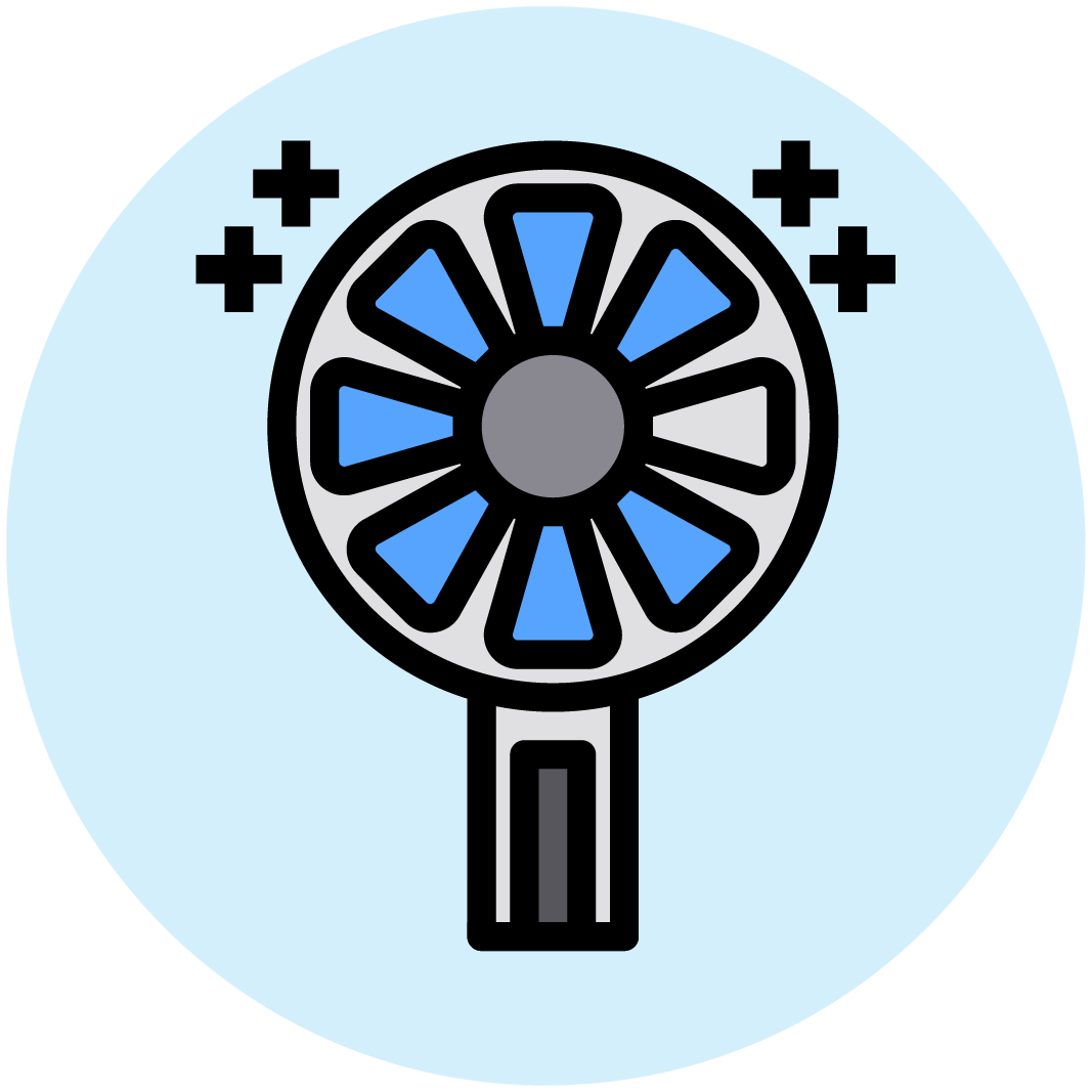 Chargeable mini fans, air, home decor, home living