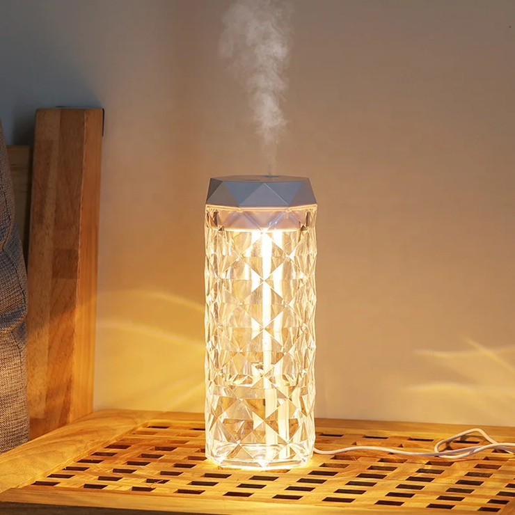 Crystal Lamp Air Humidifier USB Air Purifier
