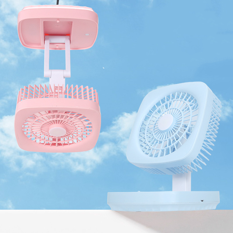 mini desk fan, rechargeable fan, USB fan light, portable fan, LED table fan, foldable fan, battery operated fan