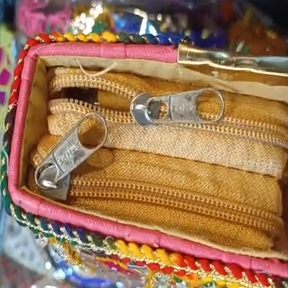 Kuchi Embroidered Tribal Beaded Purse - Image 3