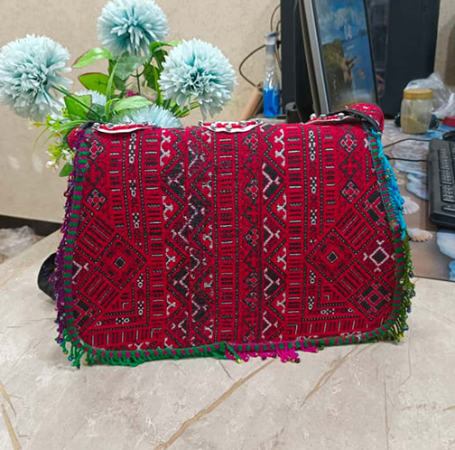 beaded handmade bag
