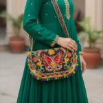 Butterfly Embroidered Bag, Rustic Canvas Purse, Boho Tassel Crossbody, Hand-stitched Floral Bag, Ethnic Shoulder Bag