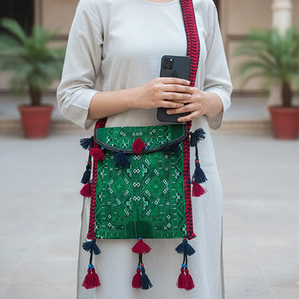 Cultural fashion lovers, handmade art enthusiasts, or anyone who appreciates authentic craftsmanship.