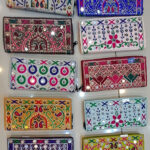Shisha Work Wallet, Embroidered Money Purse, Colorful Ethnic Clutch, Handmade Ladies Wallet, Balochi Mirror Purse