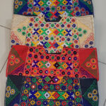 Sindhi Embroidered Tote, Shisha Mirror Bag, Ethnic Geometric Purse, Handmade Shoulder Carryall, Balochi Tote