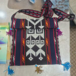 Uzbek Geometric Clutch, Afghan Handbag Compact, Central Asian Embroidered Purse, Tribal Flap Bag, Handmade Ethnic Pouch