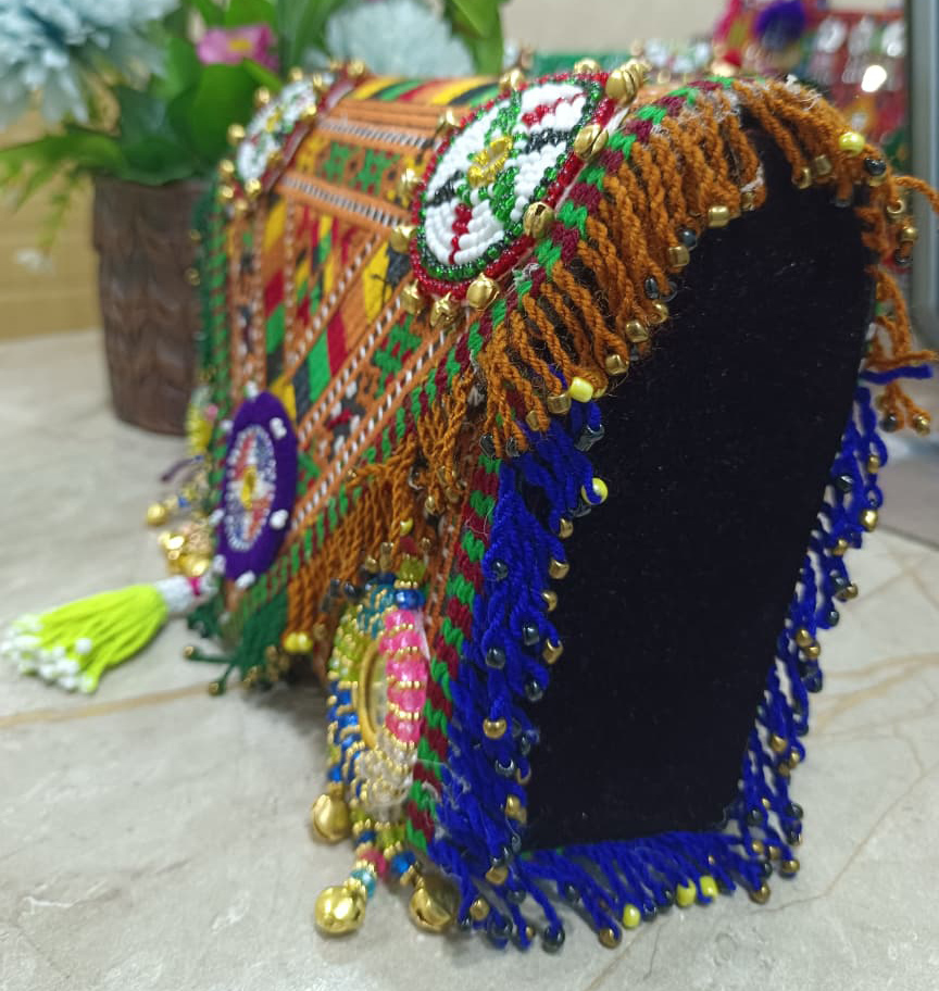Slim Embroidered Wallet, Shisha Work Clutch, Handmade Evening Purse, Bohemian Hand Pouch, Ethnic Mirror Wallet