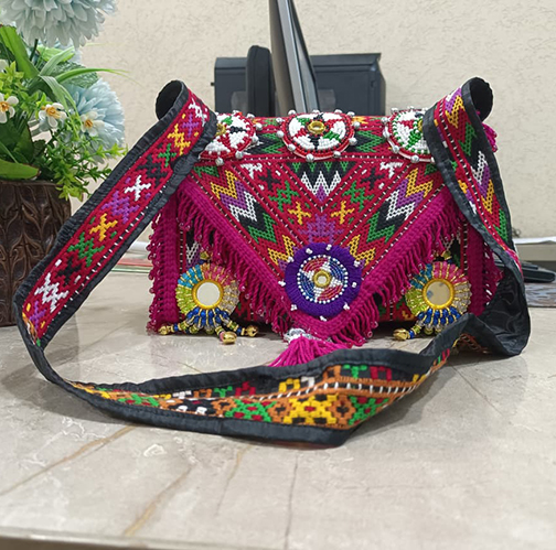 Authentic Uzbek Afghan Culture Bag – Vibrant Woven Tapestry Tote