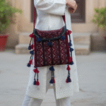 Uzbek Culture Embroidered Shoulder Purse