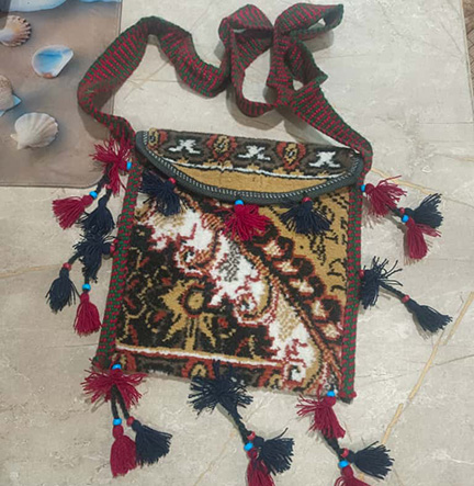 Handmade Purse, Bohemian Bag, Artisan Crossbody, Cell Phone Bag, Unique Recycled Bag