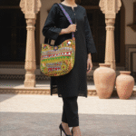 handmade purse embroidered purse banjara clutch pouch ethnic kuchi purse tribal embroidery ethnic vintage pouch artisan handmade bag unique ethnic clutch Handmade Home Style tote bag shoulder bag mirror work bag colorful embroidered